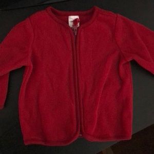 Red baby girl sweater 3 month